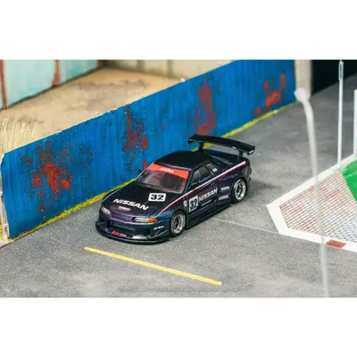 Nissan Skyline (R32) Widebody - Lila - Tarmac Works - 1:64