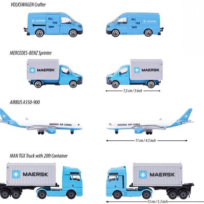 MAERSK - 4-pack Giftpack - Logistic - Majorette