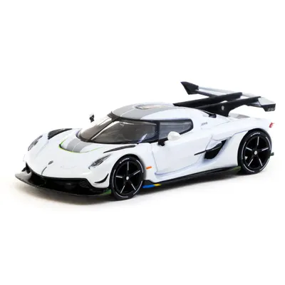 Koenigsegg Jesko Attack - Vit - GLOBAL64 Tarmac Works - 1:64