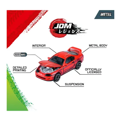 JDM Legends Anime - 5-pak med japanske biler - Giftpack - Majorette