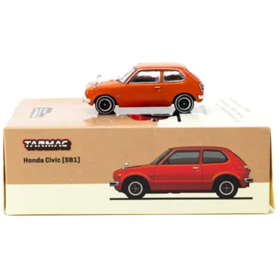 SKADAD FÖRPACKNING - Honda Civic (SB1) - Orange - Tarmac x J Collection - 1:64