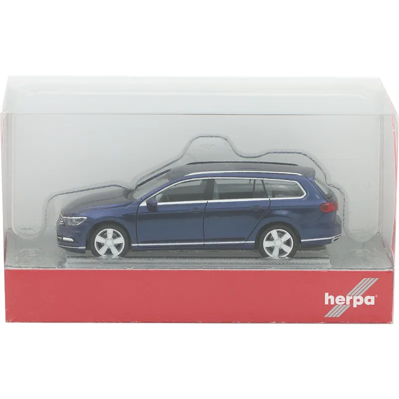 Volkswagen Passat - 2014 - Blå - Herpa - 1:87