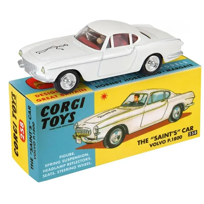 Volvo P1800 - Vit - The Saint - 258 - Corgi Toys - 1:45