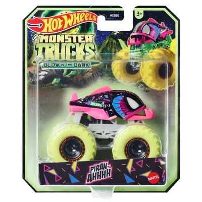 Piran-AHHHH - Monster Trucks - Glow in the Dark - Hot Wheels