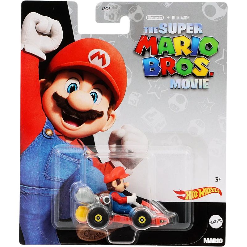 Mario - The Super Mario Bros Movie - Mario Kart - Hot Wheels