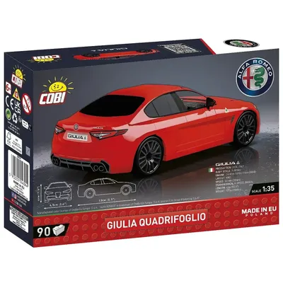 Alfa Romeo Giulia Quadrifoglio - Röd - 24604 - COBI - 1:35