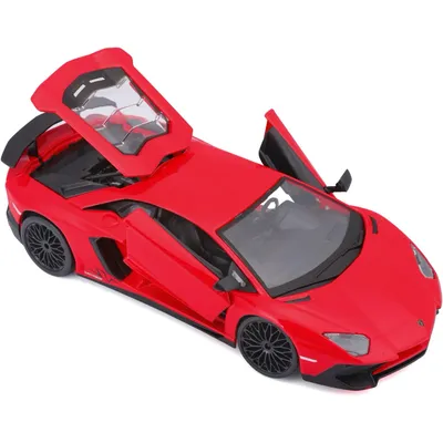 Lamborghini Aventador SV Coupé LP750-4 - Röd - Bburago 1:24