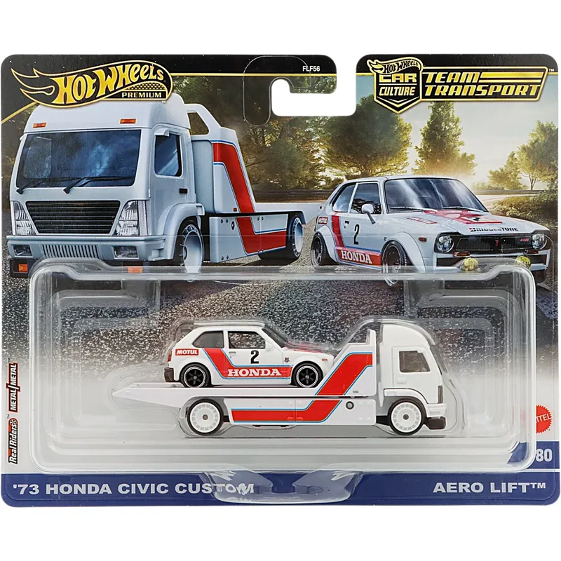 '73 Honda Civic Custom - Team Transport #80 - Hot Wheels