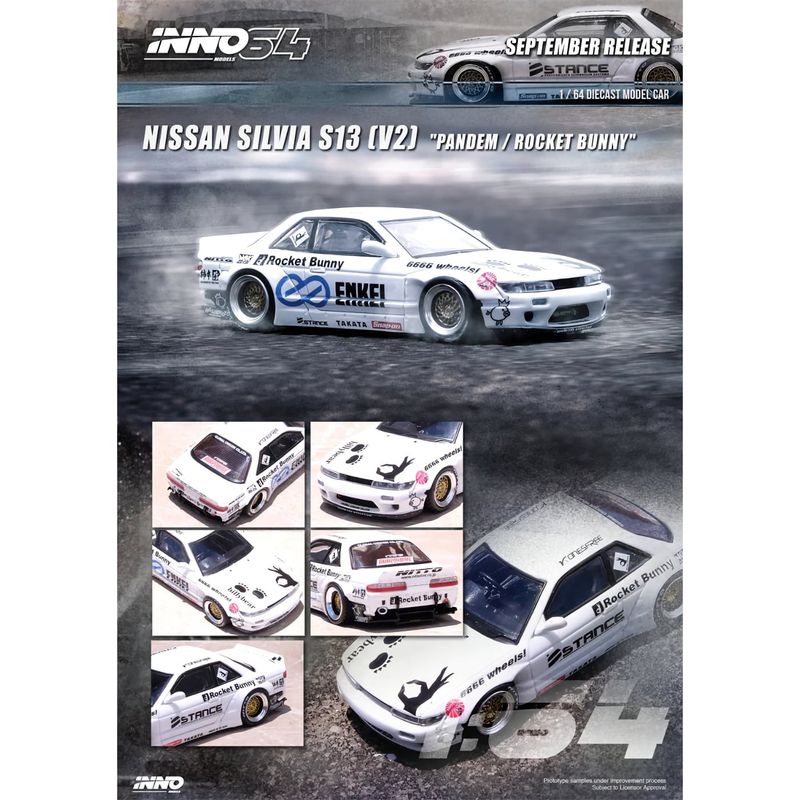 Nissan Silvia S13 (V2) "Pandem / Rocket Bunny" - Inno64