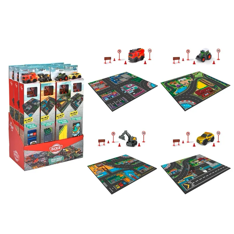 Micro World Playmat - Vägmatta - Dickie - Toys