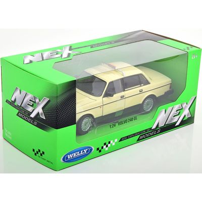 Volvo 240 GL taxi - Modellbil från Welly - 1:24