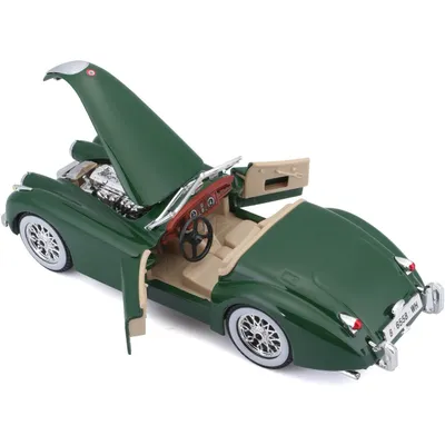 Jaguar XK 120 Roadster - 1951 - Grön - Bburago - 1:24