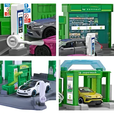 Bensinstation - Pumpar, elbilsladdare och biltvätt - BP - Majorette