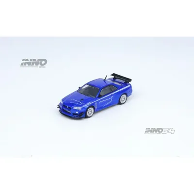 Nissan Skyline GT-R (R34) V-Spec - Blå - Inno64 - 1:64