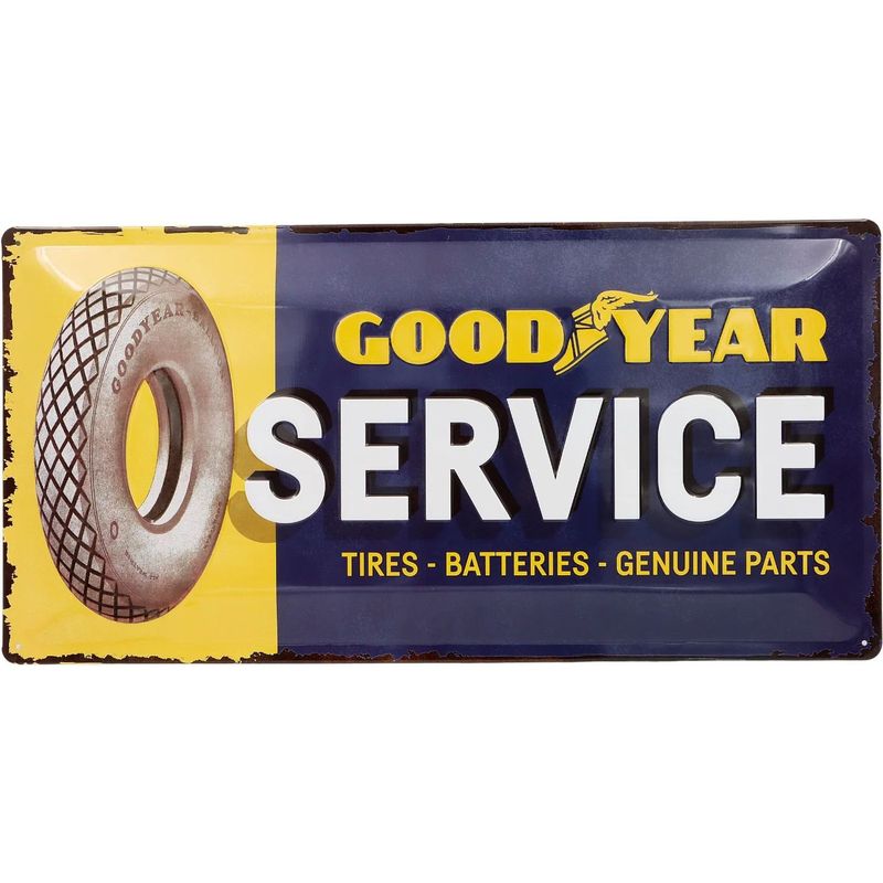 Goodyear - Service - Plåtskylt - 50x25 cm