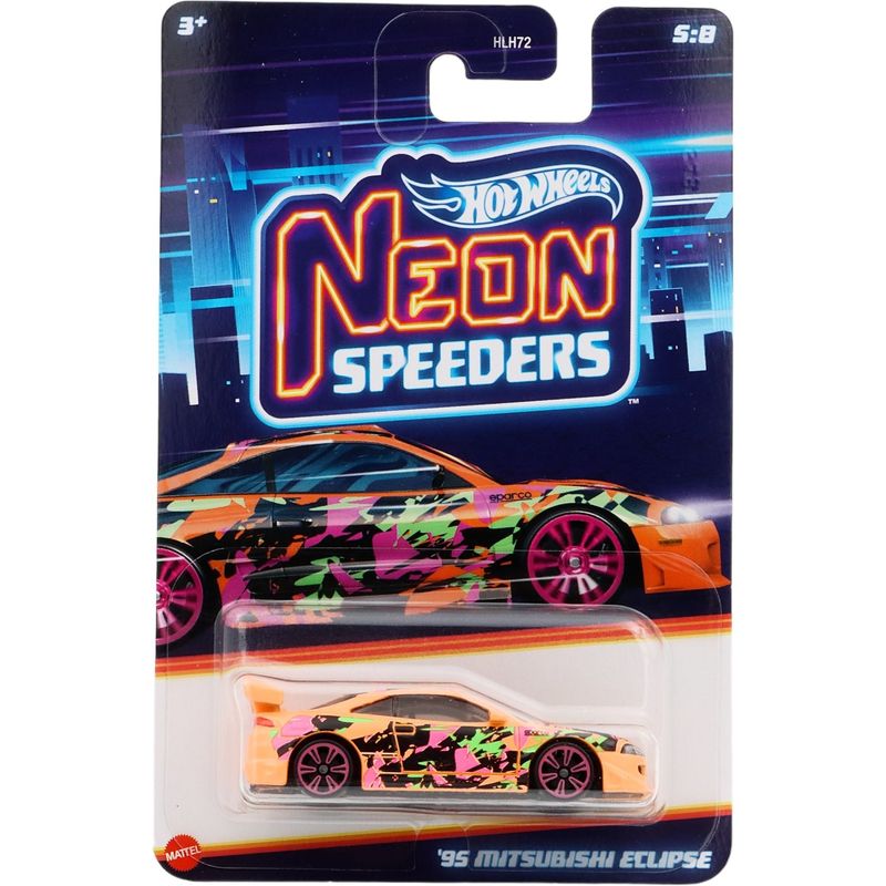 95 Mitsubishi Eclipse - Neon Speeders 5/8 - Hot Wheels