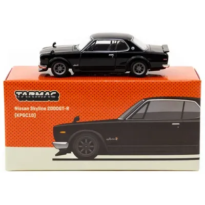 Nissan Skyline 2000GT-R (KPGC10) - Svart - Tarmac - 1:64