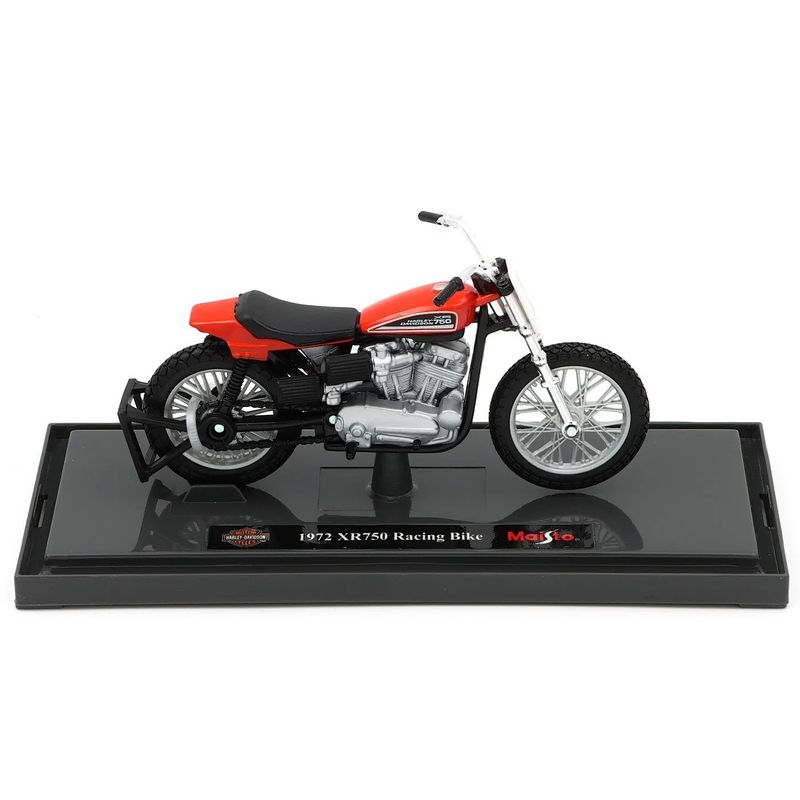 1972 XR750 Racing Bike - Harley - Röd - Maisto - 1:18