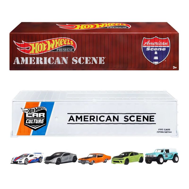 American Scene - Container Set - 5 bilar - Hot Wheels