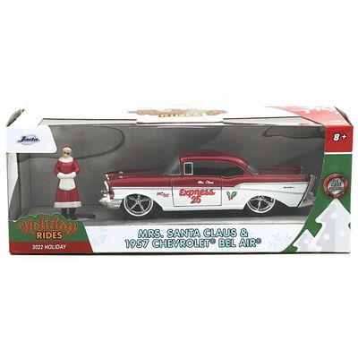 Mrs. Santa Claus & 1957 Chevrolet Bel Air - Jada Toys - 1:32