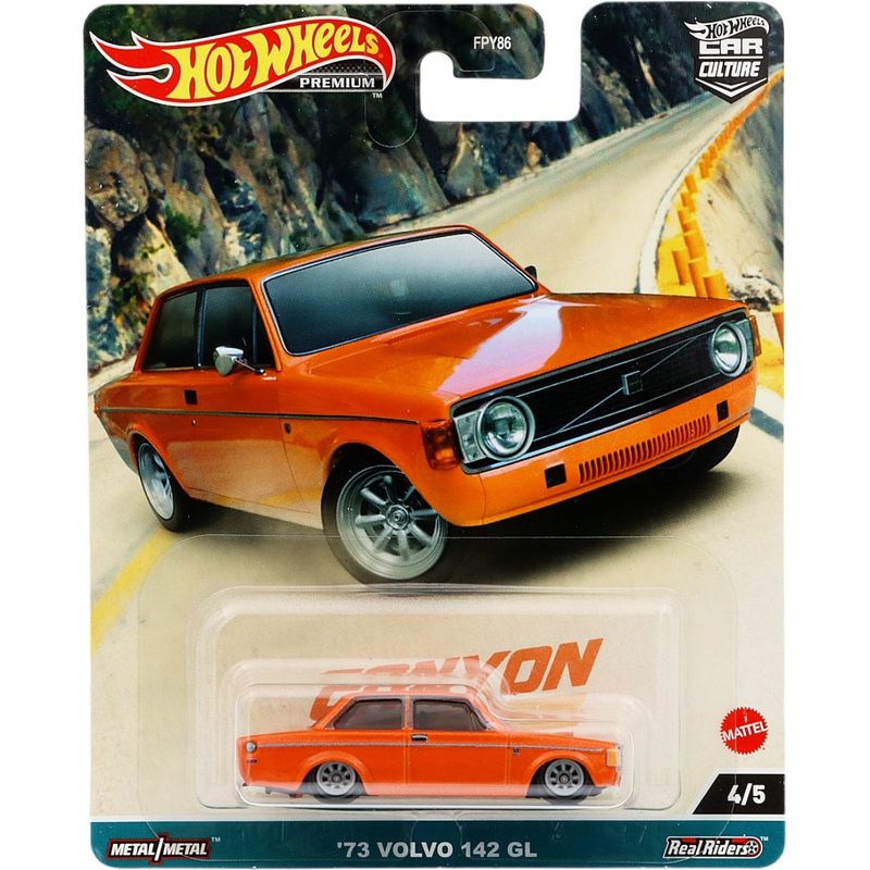 '73 Volvo 142 GL - Orange - Canyon Warriors 4/5 - Hot Wheels