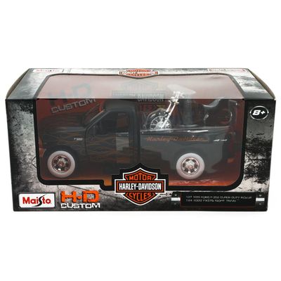 Ford F-350 + Harley-Davidson FXSTB Night Train - Maisto 1:24