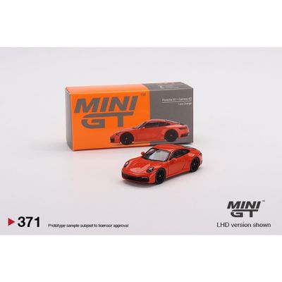 Porsche 911 (992) Carrera 4S - Lava Orange - 371 - Mini GT