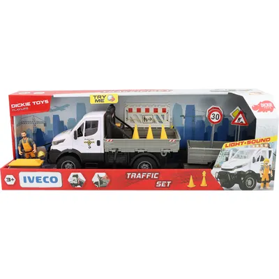 Iveco - Traffic Set - Ljud och Ljus - Dickie Toys
