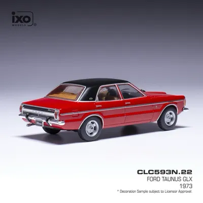 Ford Taunus GXL - 1973 - Röd / Svart - Ixo Models - 1:43