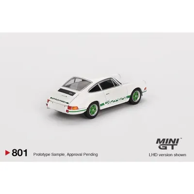 Porsche 911 Carrera RS 2.7 - Vit/Grön - 801 - Mini GT - 1:64