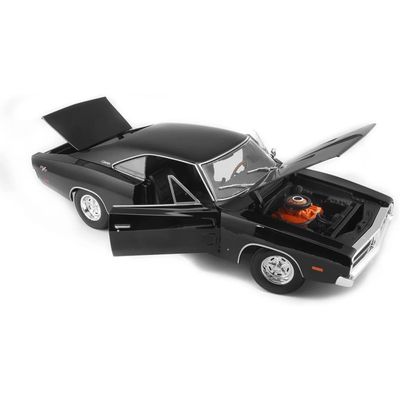 1969 Dodge Charger R/T - Svart - Maisto - 1:18