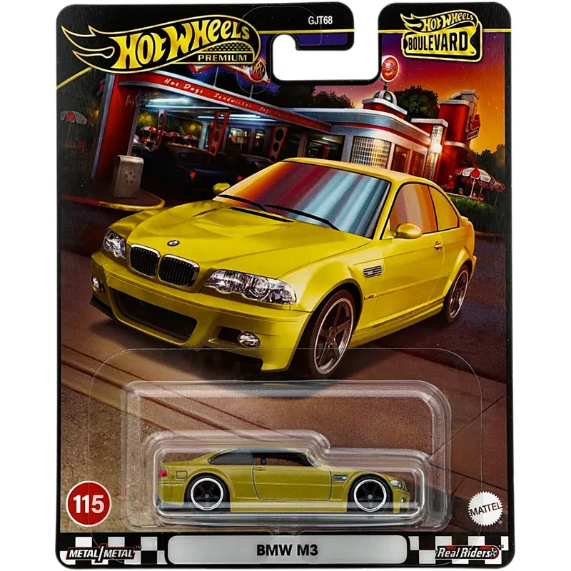 BMW M3 (E46) - Gul - Hot Wheels Premium
