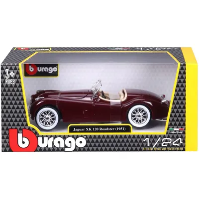 Jaguar XK 120 Roadster - 1951 - Vinröd - Bburago - 1:24