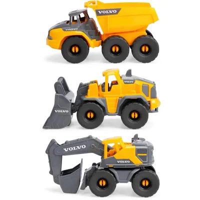 Volvo Grävare Hjullastare Dumper Tough Workers - Dickie Toys