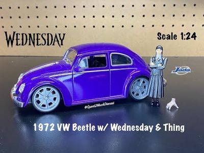 Volkswagen Beetle - Wednesday Addams & Thing - Jada - 1:24