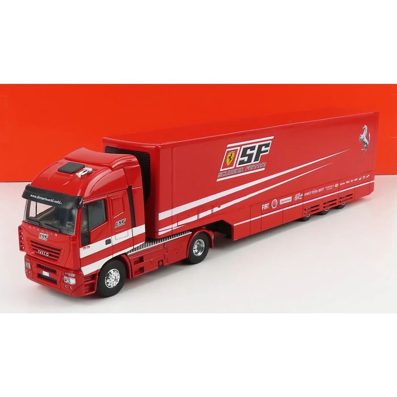 Iveco Stralis Ferrari Transporter 2007 - Old Cars - 1:43