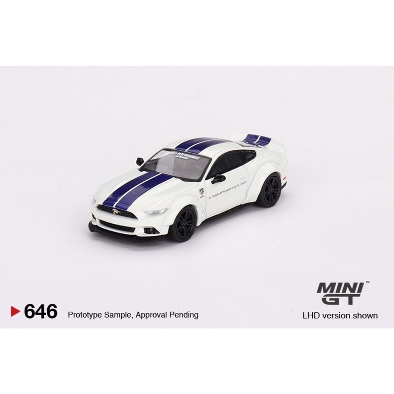 Ford Mustang GT LB-WORKS - Vit - Mini GT - 1:64