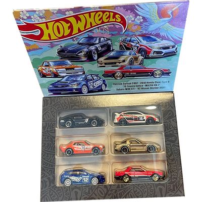 Japanese Car Culture Themed Multipack - 6 bilar - Hot Wheels