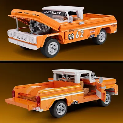 Custom '62 Chevy Pickup - Brick Shop - Klodsbyggesæt - Hot Wheels Elite Series