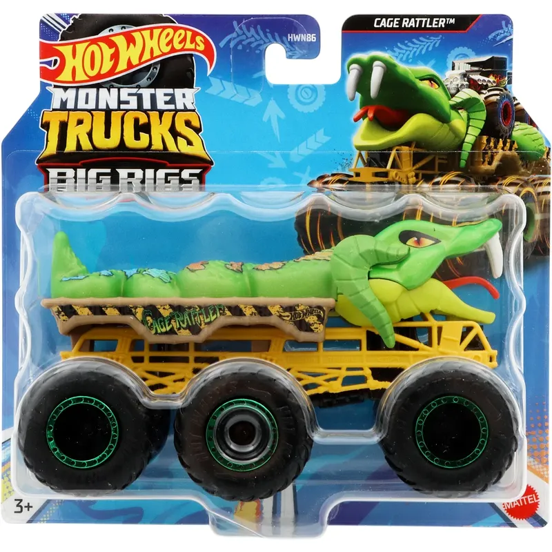 Cage Rattler - Monster Trucks - Big Rigs - Hot Wheels