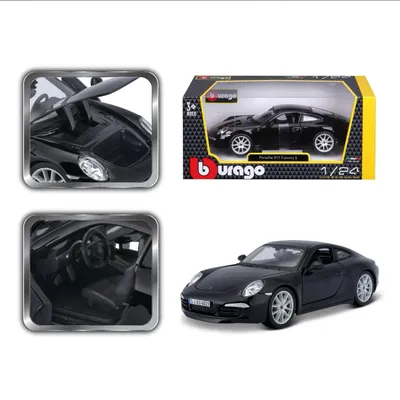 Porsche 911 (991) Carrera S - Svart - Bburago - 1:24