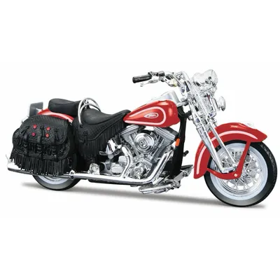 1999 FLSTS Heritage Softail Springer - Röd - Maisto - 1:18