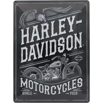 Harley-Davidson Motorcycles - Plåtskylt - 30x40 cm