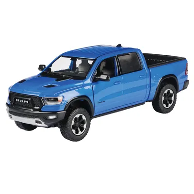 2019 RAM 1500 Rebel Crew Cab - Blå - Motormax - 1:27