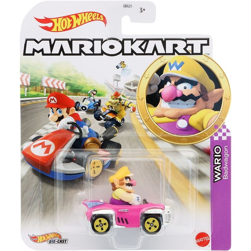 Wario - Badwagon - Mario Kart - Hot Wheels