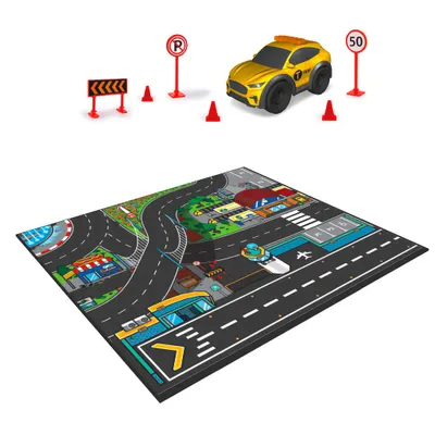 Micro World Playmat - Vägmatta - Dickie - Toys