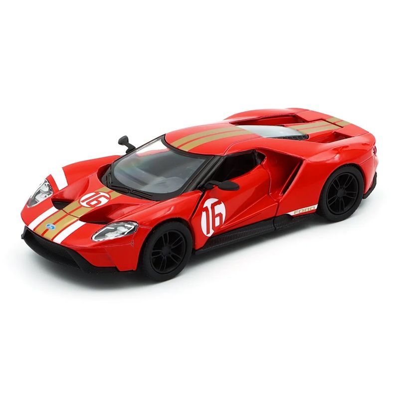 2017 Ford GT Heritage Edition - Röd - Kinsmart - 12 cm