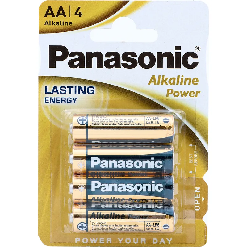 Batterier AA (LR6) - Alkaliskt - Panasonic