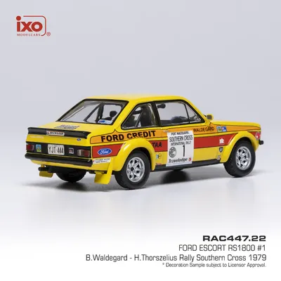 Ford Escort RS1800 #1 - Waldegård / Thorszelius - Ixo Models - 1:43