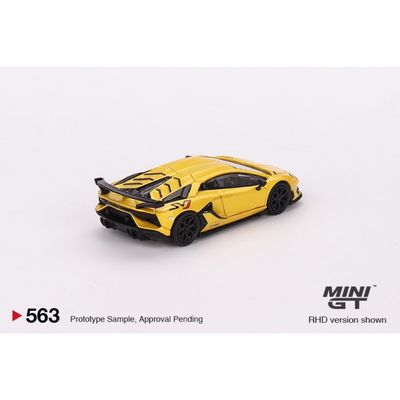 Lamborghini Aventador SVJ - Gul - 563 - Mini GT - 1:64